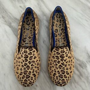 Rothy's Womens Leopard Animal Print The Loafer Flats Shoe